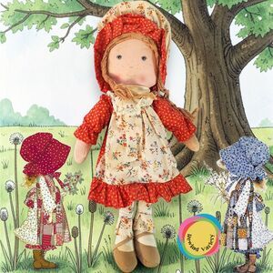 Vintage Knickerbocker Carrie Doll 15" Holly Hobbie Friend Complete